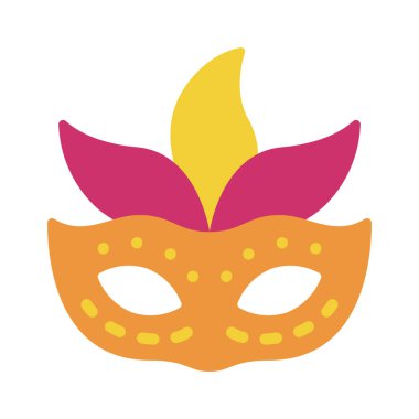 Parti Maskesi web simgesi vektör illüstrasyonu