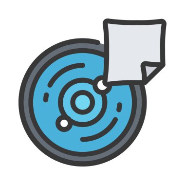 Mercek Temizleme Simgesi Basit Vektör İllüstrasyonu