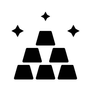 altın külçelerini kutsal kişilerin resmi, vektör çizim