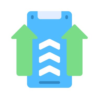 Seviye Yukarı simge vektör illüstrasyon tasarımı