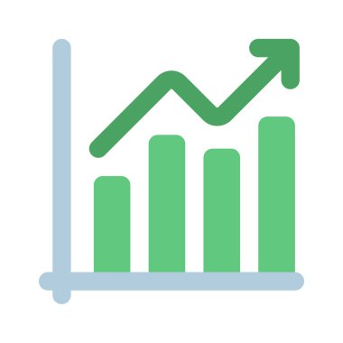 İş büyümesi çizelgesi ana hatları vektörü. İş büyümesi. veri analizi