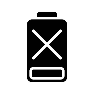 Batarya ağ ikonu vektör çizimi yok