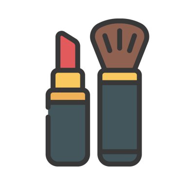 Güzellik Ürünleri ikon vektör illüstrasyon tasarımı