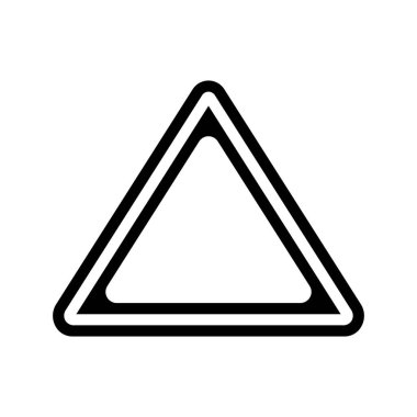 Uyarı Üçgeni, vektör çizimi basit tasarım