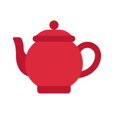 çay potu düz kutsal kişilerin resmi, vektör çizim 