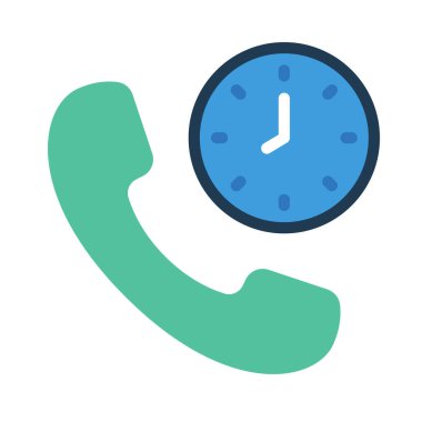 telefon çağrısı web simgesi vektör illüstrasyonu