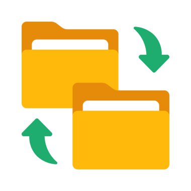 Dizin simgesini transfer et, vektör illüstrasyonu 