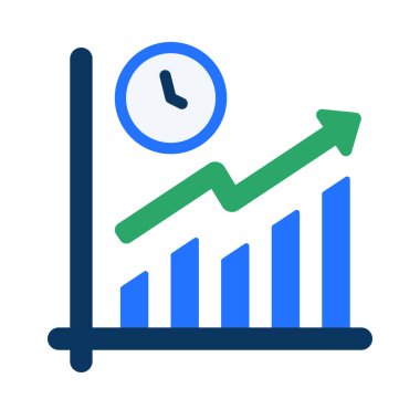  Grafik simgesi ana hatlarını büyüt. İş büyümesi. veri analizi