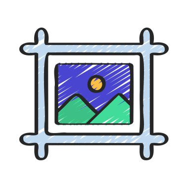 Artboard web simgesi vektör illüstrasyonu