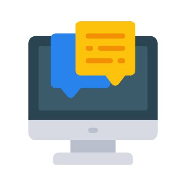 İleti Uygulaması Web simgesi vektör çizimi