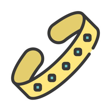 Bileklik Ağ simgesi vektör illüstrasyonu