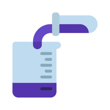 Kimyasalların karıştırılması web simgesi vektör çizimi