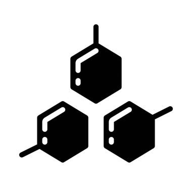 Benzen ikon vektör illüstrasyonu