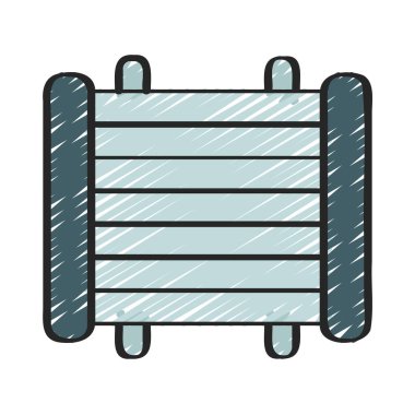 Radyatör simge vektör çizim