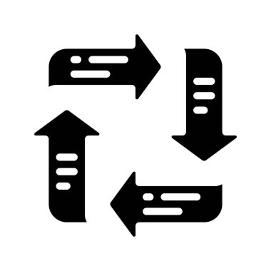 Oklar web simgesi vektör illüstrasyonu