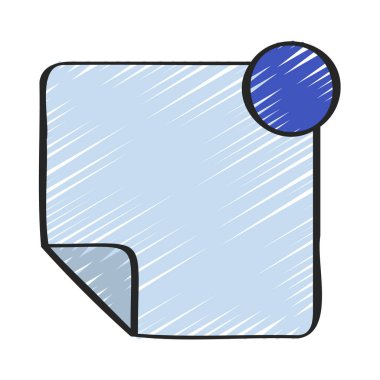 Notlar web simgesi vektör illüstrasyonu