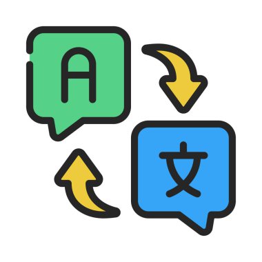 İletiler web simgesi vektör illüstrasyonu