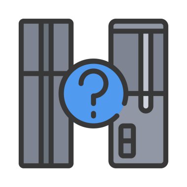 Platform Karar ikonu vektör illüstrasyonu