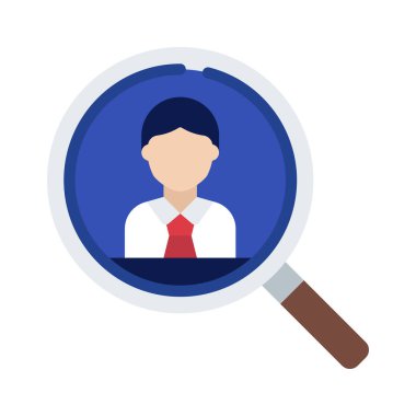 Aday Araştırma simgesi, vektör illüstrasyonu 