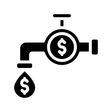 Sıvı Fon ikon vektör illüstrasyonu