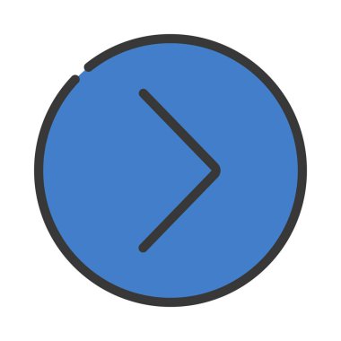 ok sağ simge vektör illüstrasyonu