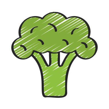 Brokoli web simgesi vektör çizimi