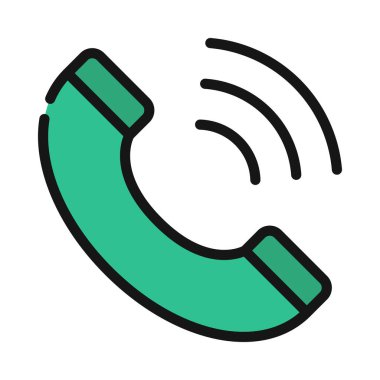 Konuşan Telefon Arama simgesi illüstrasyonu 