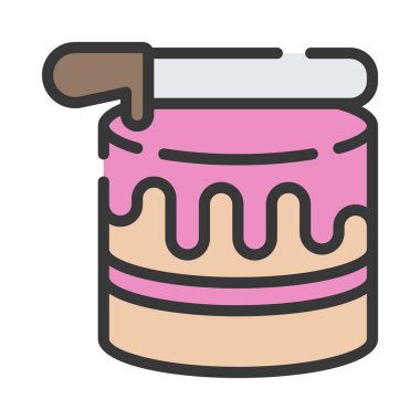 Palet Bıçak web simgesi vektör illüstrasyonu