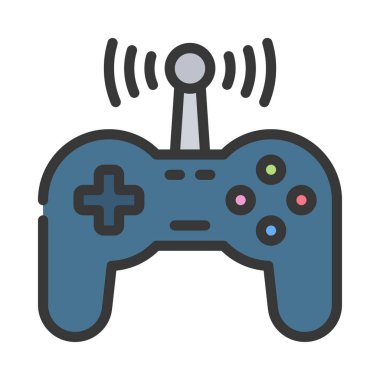 Canlı Oyun Web simgesi vektör illüstrasyonu