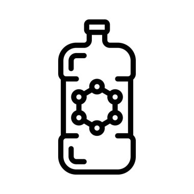 İçeceklerdeki Nanoteknoloji Web ikon vektör çizimi