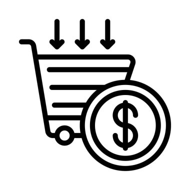 Satış Başına Ücret Web ikonu vektör çizimi