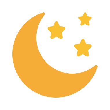 Crescent Moon web icon vector illustration