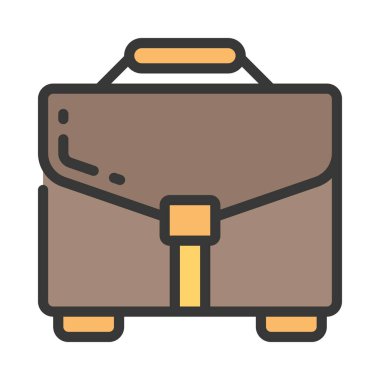 Evrak Çantası'nı web simge vektör çizim