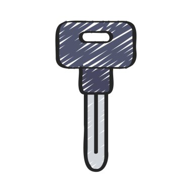 Uzun İnce Anahtar Ağı vektör çizimi