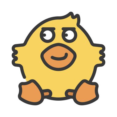 Smirk web simgesi vektör illüstrasyonu