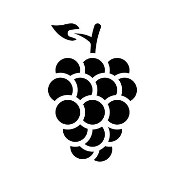üzümler web simgesi vektör çizimi