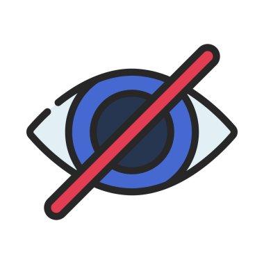 Katman Gözü Web vektör illüstrasyonunu Gizle