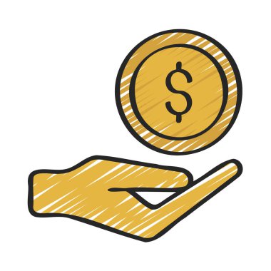 Para web sitesi vektör illüstrasyonunu ver