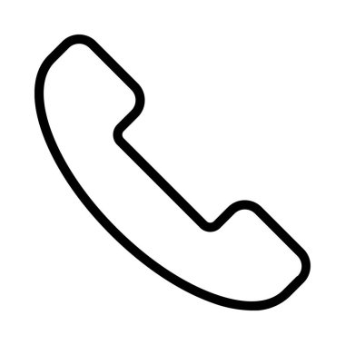 telefon çağrısı web simgesi vektör illüstrasyonu