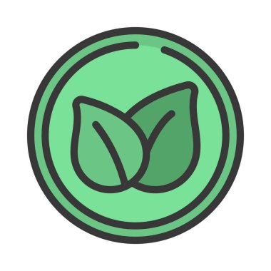 Çevre dostu ağ simgesi vektör illüstrasyonu