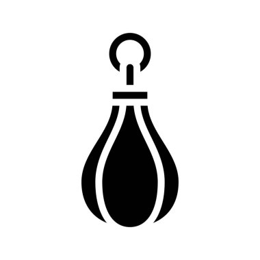 Yumruklama Topu web simgesi vektör illüstrasyonu