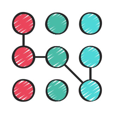 Karmaşık web simgesi vektör illüstrasyonu