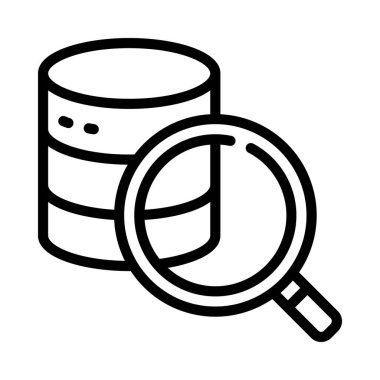 Arama Veri simgesi, vektör çizimi  