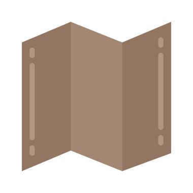 harita simgesi, vektör illüstrasyonu basit tasarım