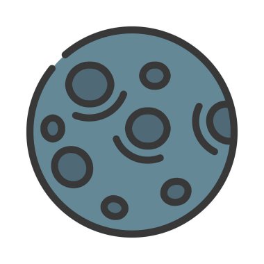 Gezegen web simgesi vektör illüstrasyonu