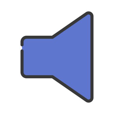 ses web simgesi vektör illüstrasyonu