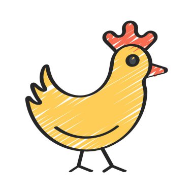 tavuk web simge vektör çizim