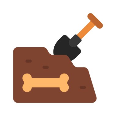 Maça Kazma simgesi. vektör illüstrasyonu.