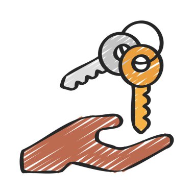 Keys web simgesi vektör resimlemesini ver