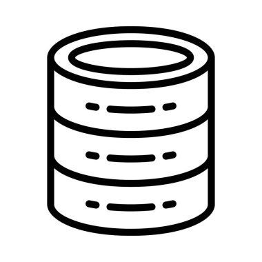 veritabanı web simgesi vektör çizimi